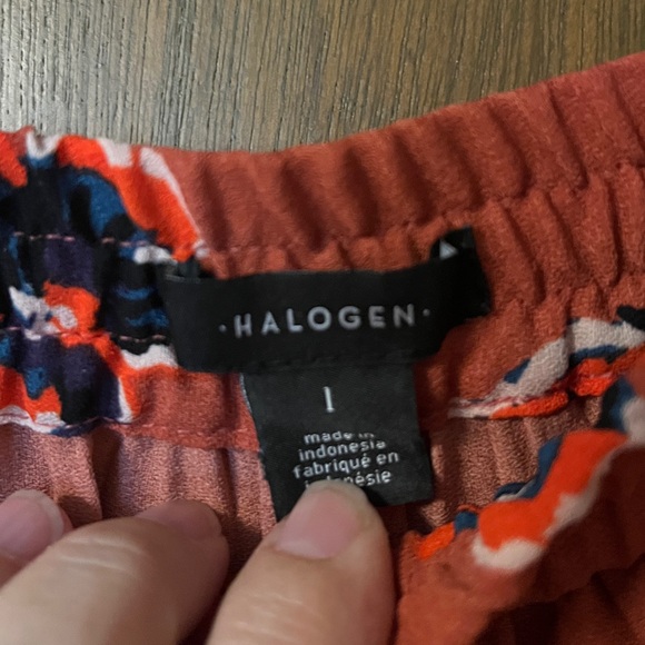 Halogen size Large pleated floral print midi skirt - Picture 2 of 4